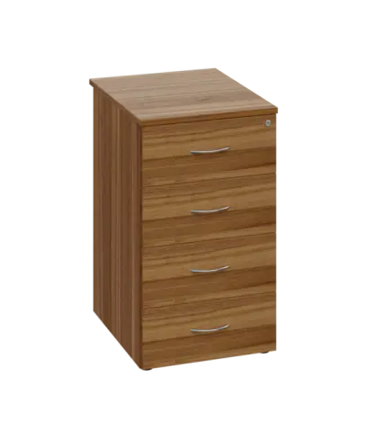 CKCP 2 - 65 kontejner přístavný, 4-zásuvkový, deska 25 mm, centrální zámek, ořech světlý